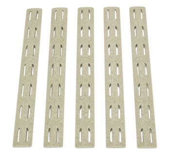 BCM KMR-RP-FDE-5 KeyMod Rail Panel Kit AR-15 Flat Dark Earth Polymer 5-Pack