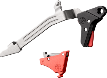 Timney Triggers Alpha Competition Glock Gen 6 9mm/.40 S&W 3 lb Drop-In Trigger - Black/Red