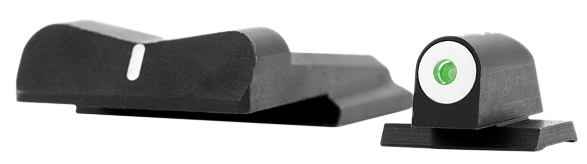 XS Sights DXW Big Dot Night Sights for Smith & Wesson M&P Full Size & Compact - Green Tritium Front / White Stripe Rear