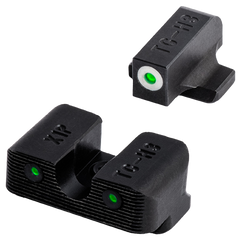 TruGlo Tritium Pro Glock 42/43/43X/48 Night Sight Set - Green Tritium Orange Outline Front