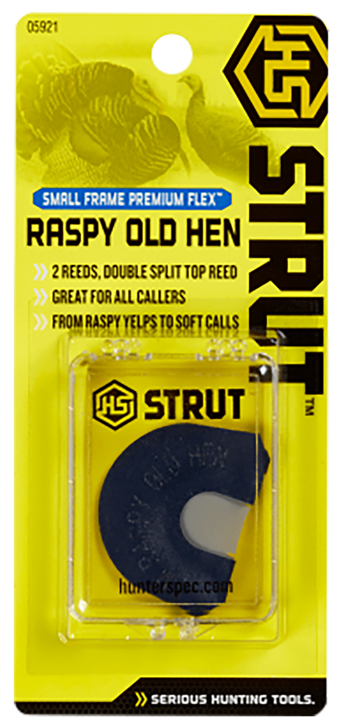 Hunters Specialties HS Strut Raspy Old Hen Premium Flex Small Frame Turkey Call