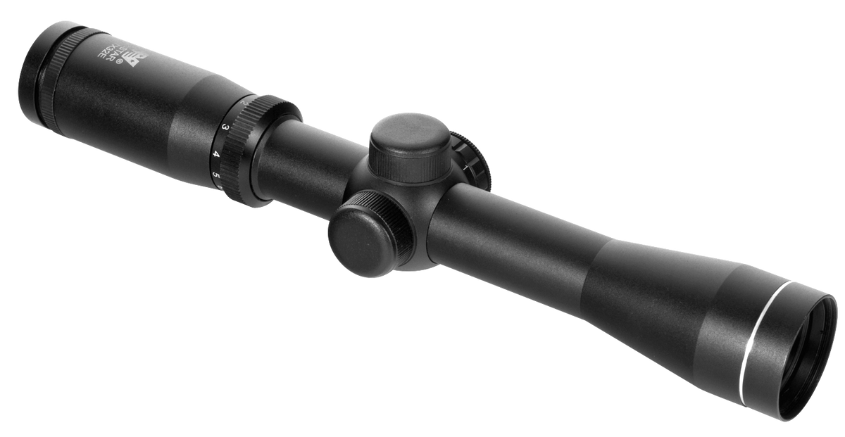 NcSTAR Pistolero 2-7x32mm Illuminated Red Plex 1" Tube Scope