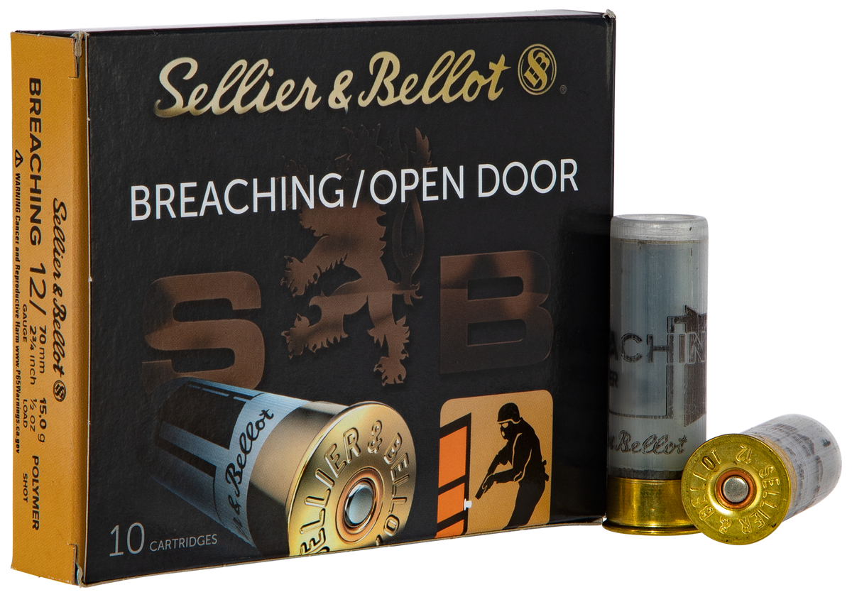 Sellier & Bellot SB12BR Breaching 12 Gauge 2.75" 1/2oz 10/25 - Box or Case