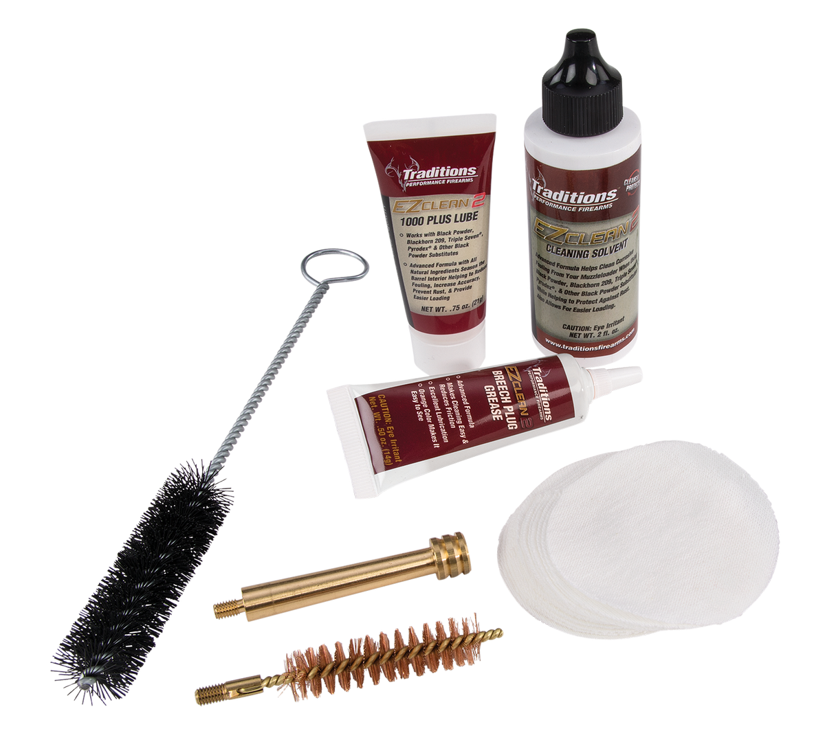 Traditions EZ Clean 2 Muzzleloader Cleaning Kit 50 Cal 7-Piece