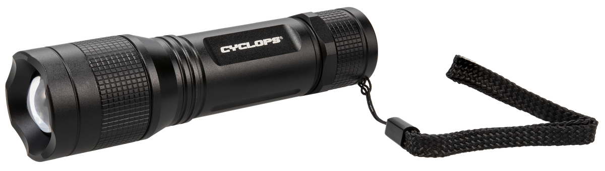 Cyclops TF-350 Tactical 350 Lumen CREE XTE LED Black Anodized Flashlight