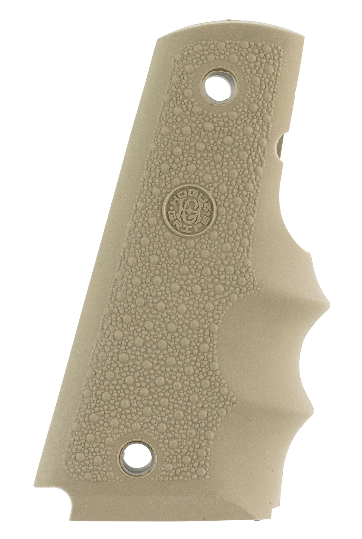 Hogue 45003 OverMolded Rubber 1911 Government Grip Finger Grooves Desert Tan