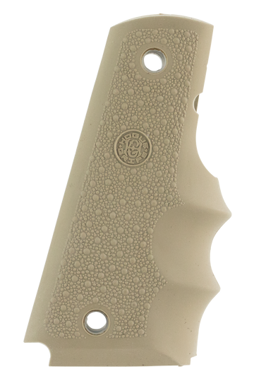 Hogue 45003 OverMolded Rubber 1911 Government Grip Finger Grooves Desert Tan