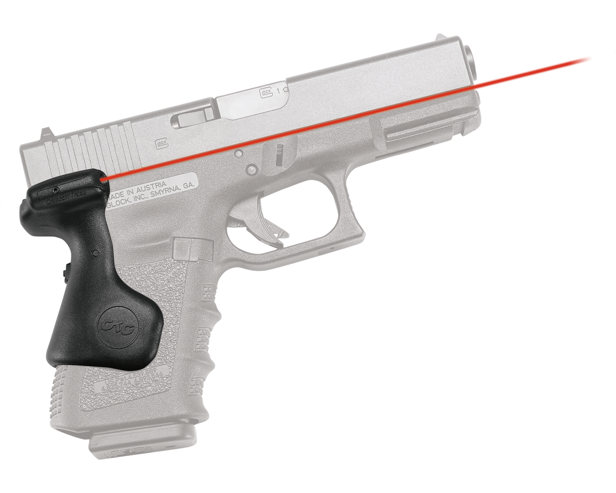 Crimson Trace LG-639 Lasergrips Red Laser Sight for Glock Gen 3/4/5 Compact - Black Polymer