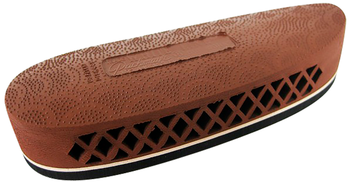 Pachmayr F325 Deluxe Field Recoil Pad Small Brown with White Line Rubber for Shotgun