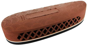 Pachmayr F325 Deluxe Field Recoil Pad Small Brown with White Line Rubber for Shotgun