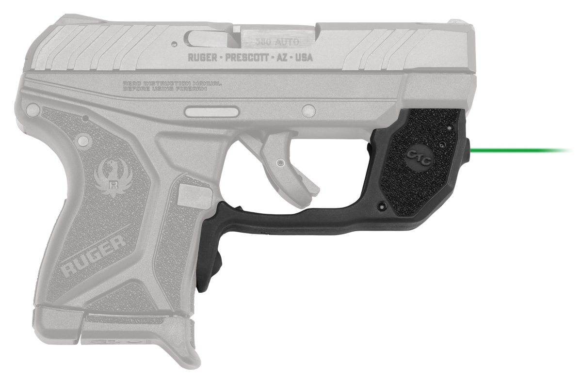 Crimson Trace LG-497G Laserguard Green Laser Sight for Ruger LCP II - Black Polymer