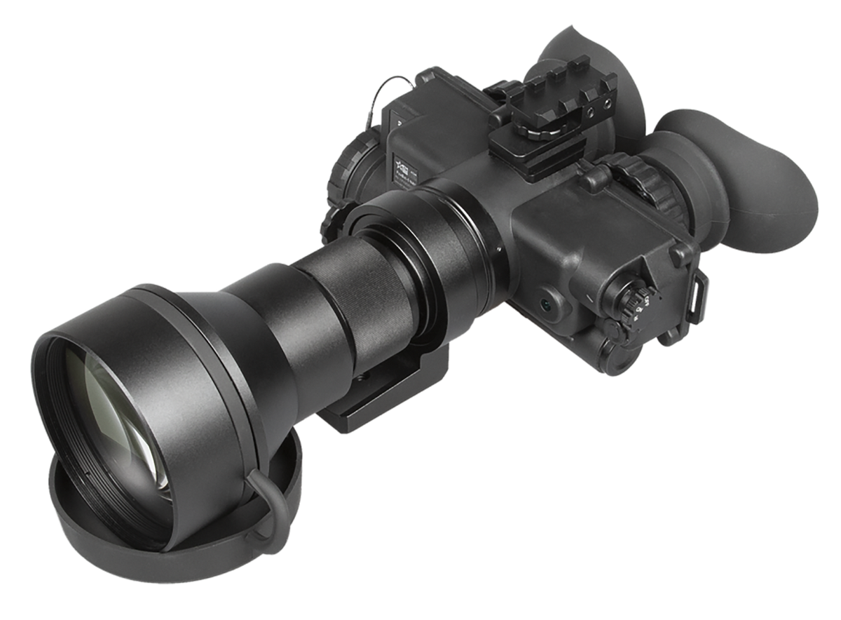 AGM Global Vision FoxBat-5 NW1 Night Vision Bi-Ocular 5x Gen 2+ White Phosphor Black