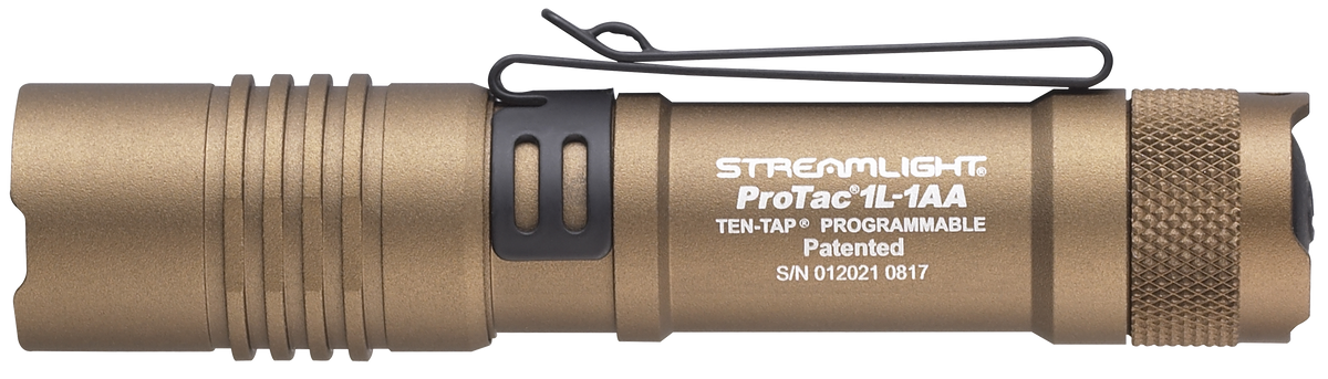 Streamlight ProTac 1L-1AA 40/150/350 Lumens C4 LED Coyote 4.25" EDC Flashlight