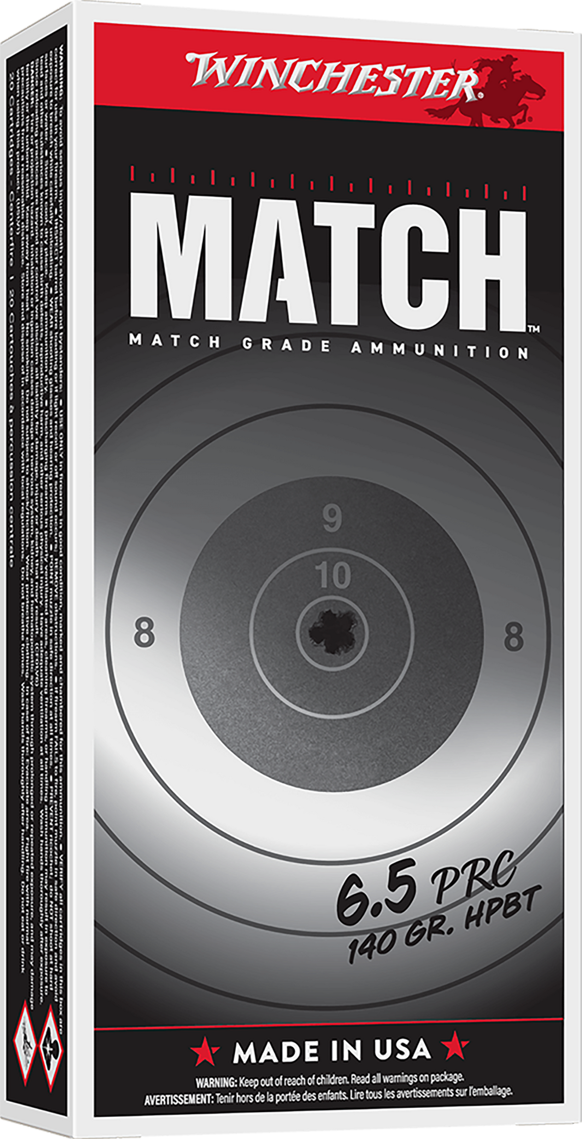Winchester Ammo Match 6.5 PRC 140gr Sierra MatchKing BTHP 20 Rd - Box or Case