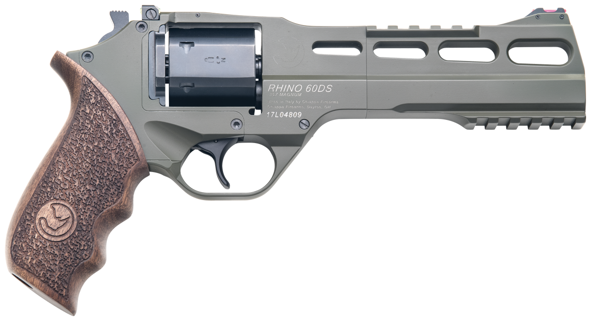 Chiappa Firearms Rhino 60SAR 357 Mag 6" 6-Shot SAO Revolver - OD Green Cerakote - CA Compliant