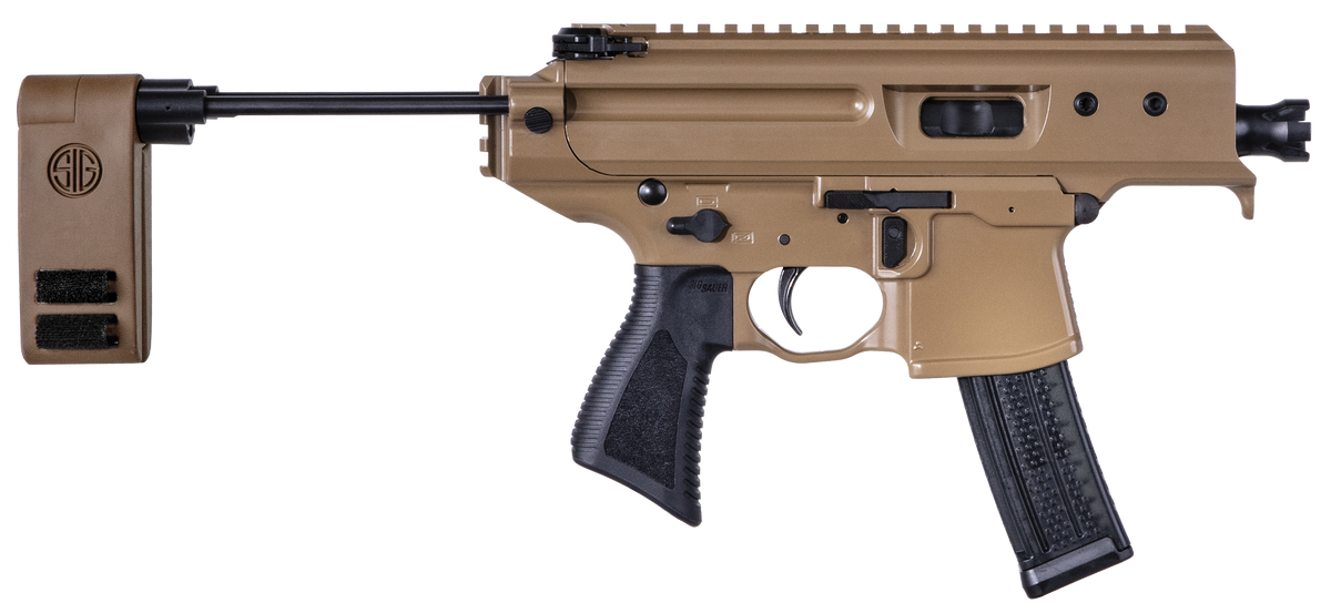Sig Sauer MPX Copperhead 9mm Luger 3.50 20+1 Coyote Cerakote PCB Folding Pistol