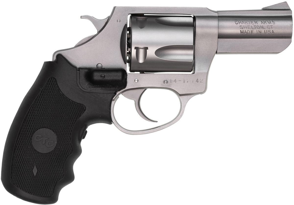 Charter Arms Bulldog 44 Special 2.50" 5-Rd DA/SA Revolver - Matte Stainless/Crimson Trace Laser