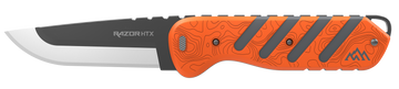 Outdoor Edge Razor HTX 3.50" Fixed Blade Plain 420J2 SS Orange/Gray Handle