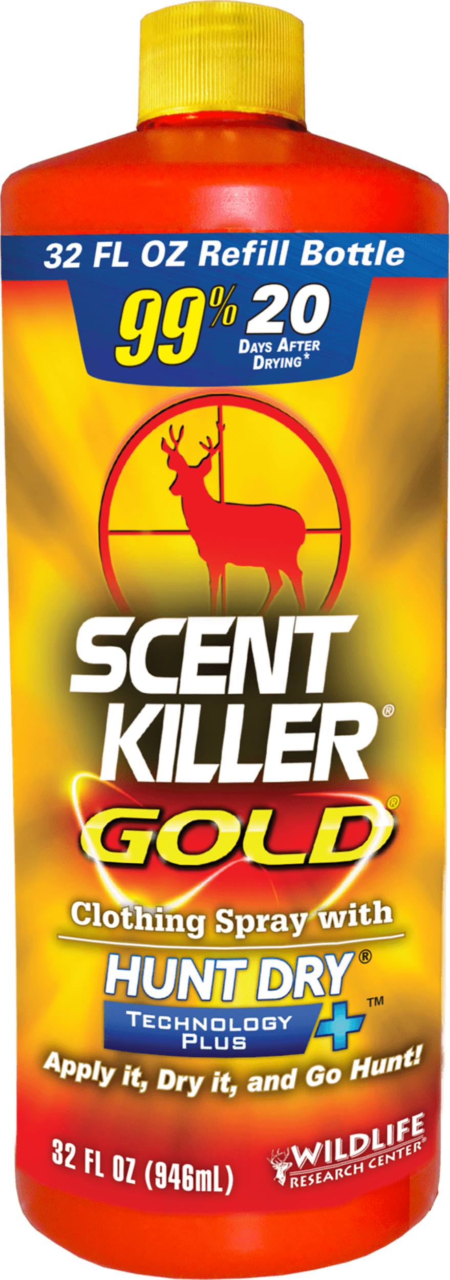 Wildlife Research Scent Killer Gold Spray Refill 32 oz Odorless Odor Eliminator