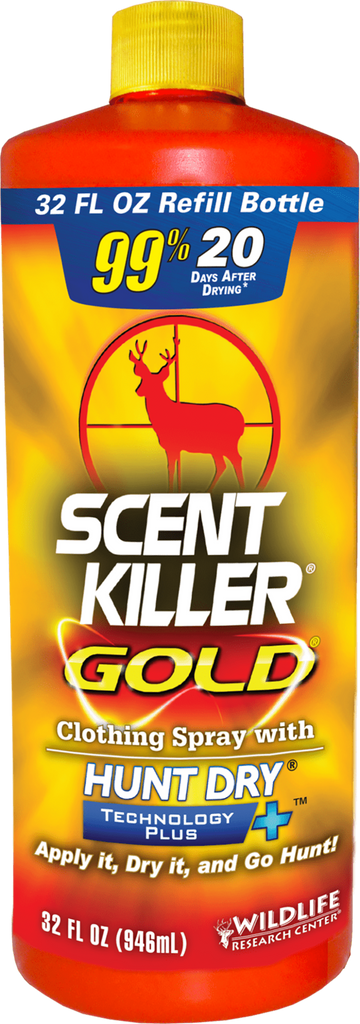 Wildlife Research Scent Killer Gold Spray Refill 32 oz Odorless Odor Eliminator