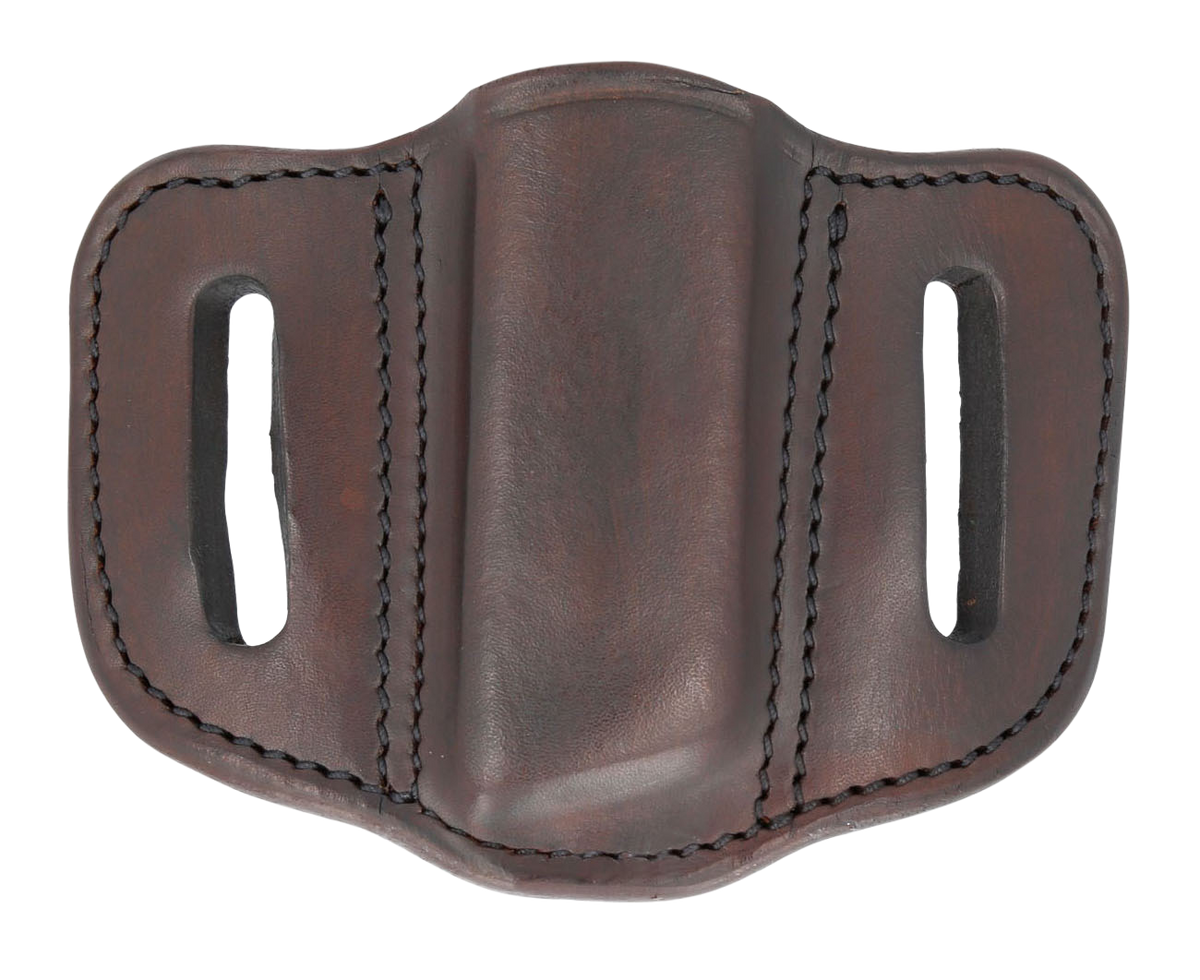 1791 Gunleather MAG1.2 Single Mag Holster Double Stack Belt Slide - Signature Brown Leather