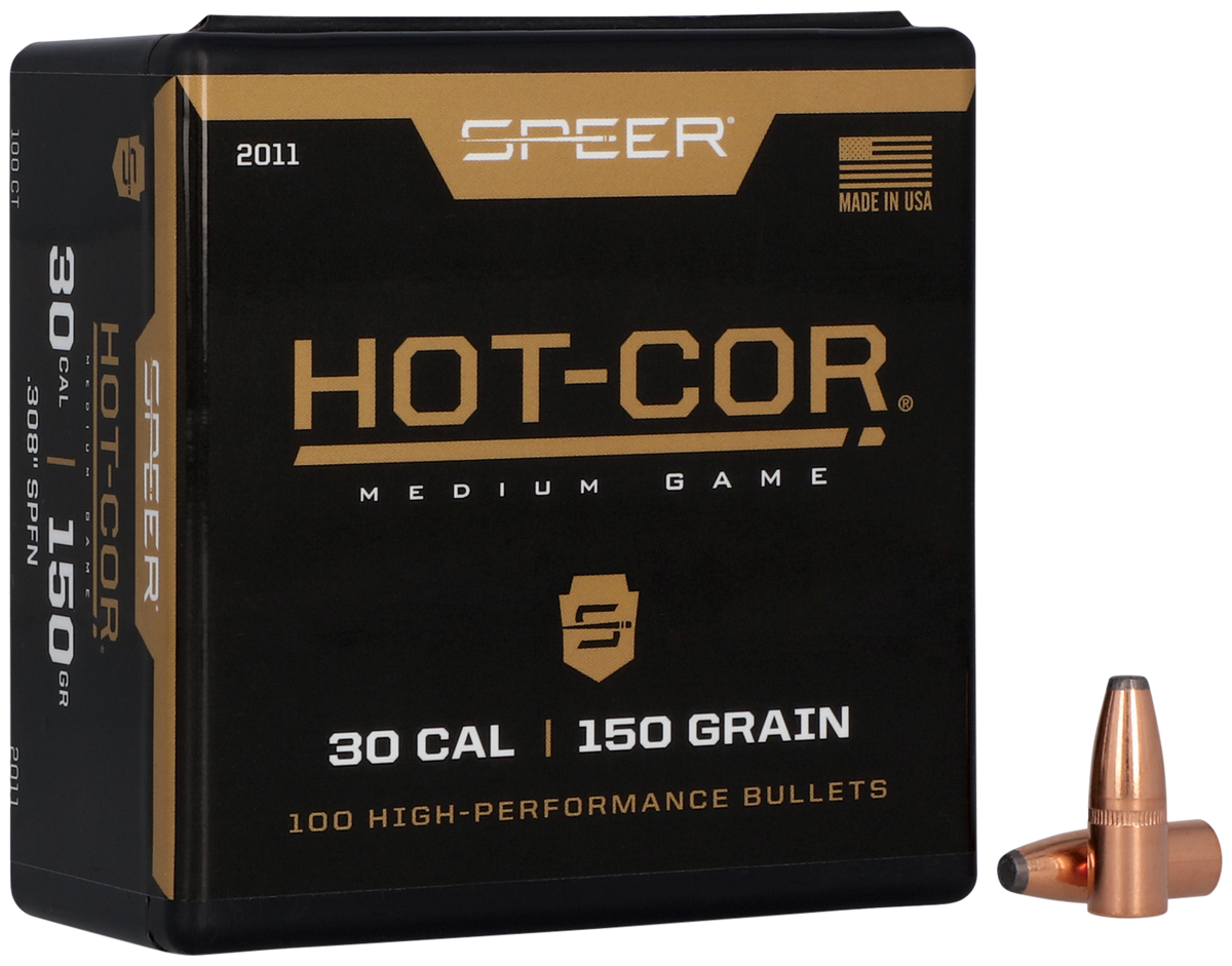 Speer Ammo 2011 Hot-Cor .308 150gr Soft Point Flat Nose - 100/Box