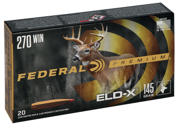Federal Premium ELD-X 270 Win 145gr 20 Rd - Box or Case