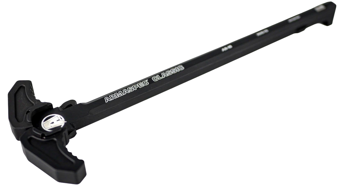 Armaspec Classic Charging Handle AR-10 Black Aluminum Ambidextrous