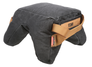 Birchwood Casey Steady-Shot Echo Heavyweight Black Wax Canvas Front & Rear Shooting Bag
