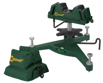 Caldwell Rock DLX Front Shooting Rest & Padded Rear Filled Canvas Bag Combo - Green