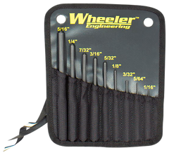 Wheeler 204513 Roll Pin Punch Set 9-Piece Black Steel Knurled Handle