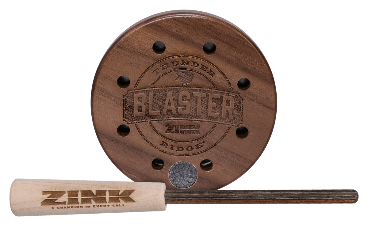 ZINK Ridge Blaster Pot Friction Turkey Call - Aluminum/Walnut