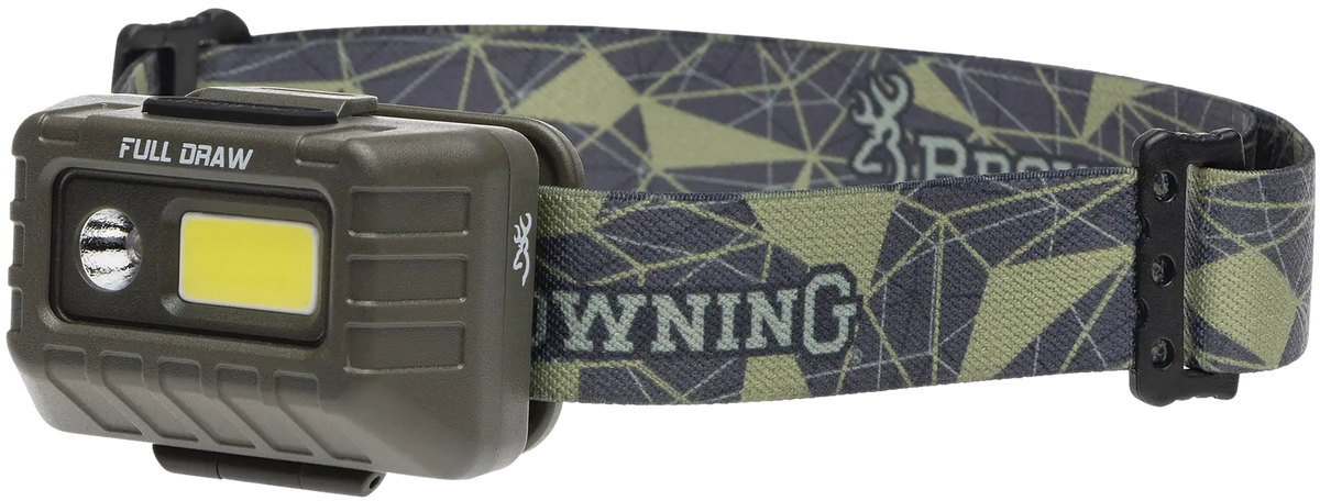 Browning Full Draw Rechargeable Headlamp 20/500 Lumens LED 67yds Beam