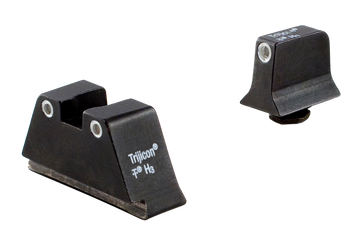 Trijicon Suppressor/Optic Height Night Sights Green Tritium White Outline - Glock 17/17L/19