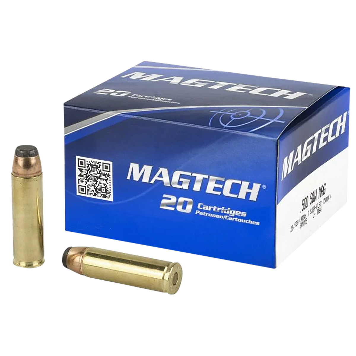 Magtech 500A Range/Training 500 S&W Mag 400gr Semi-Jacketed Soft Point Flat - Box or Case