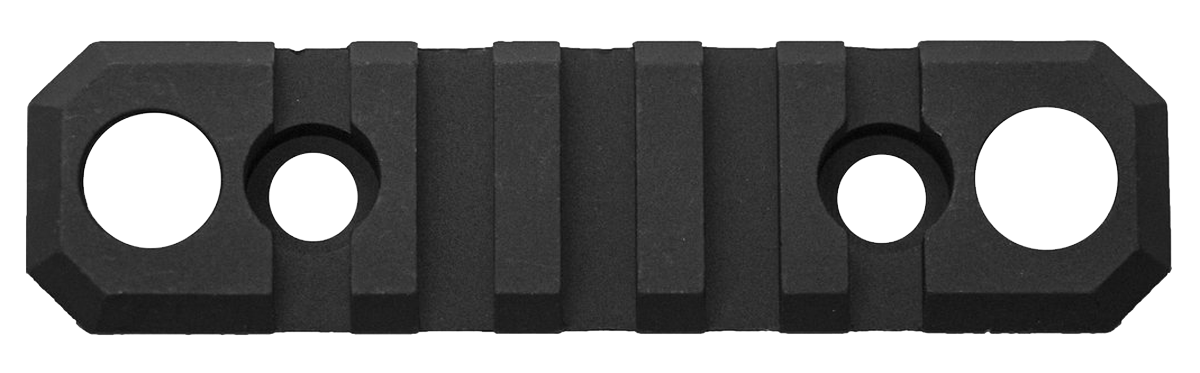 GrovTec GTSW241 M-LOK Picatinny Rail 3.1" 5-Slot Push Button Bases Black Hardcoat Anodized