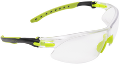 Allen Keen Youth Safety Glasses Clear Lens Lime Green Frame