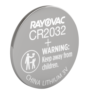 Rayovac KECR20321 CR2032 Lithium Coin Cell Battery 3V 225 mAh - 1-Pack