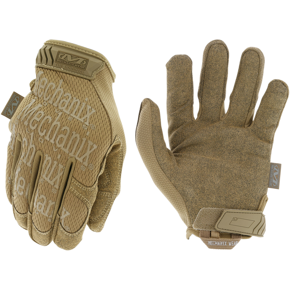 Mechanix Wear Original Coyote Synthetic Leather 2XL Velcro Closure Tactical Gloves