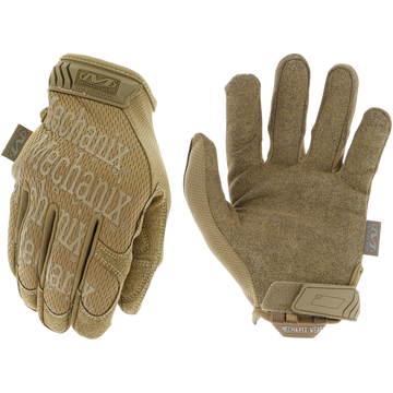 Mechanix Wear Original Coyote Synthetic Leather 2XL Velcro Closure Tactical Gloves