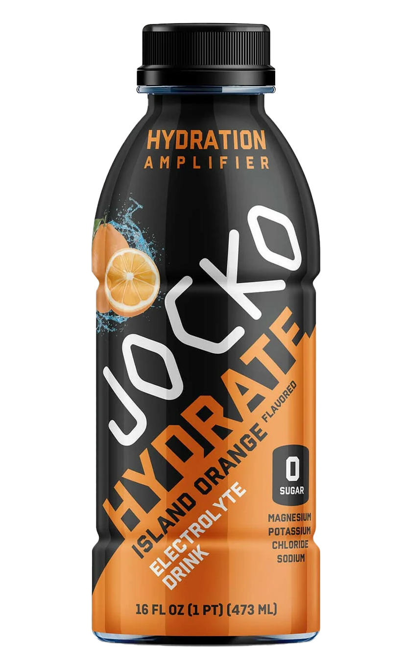 Jocko Fuel Hydrate Island Orange 16oz Electrolyte Drink 12-Pack