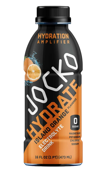 Jocko Fuel Hydrate Island Orange 16oz Electrolyte Drink 12-Pack