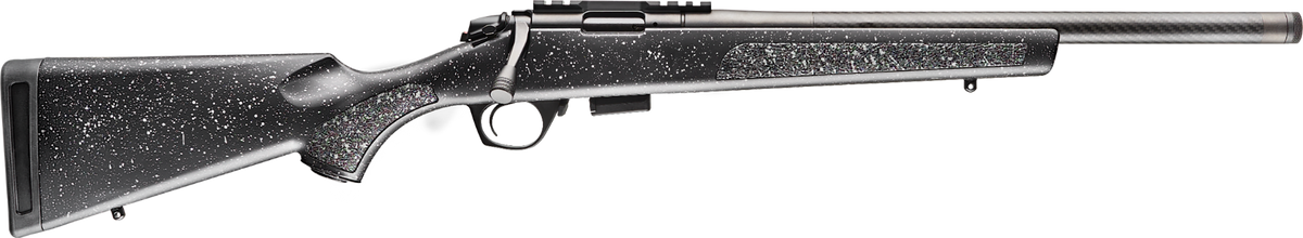Bergara Rifles BMR Carbon Fiber Full Size 17 HMR 20" 5+1 Bolt-Action Rifle - Matte Blued Black/Gray Speckled Synthetic
