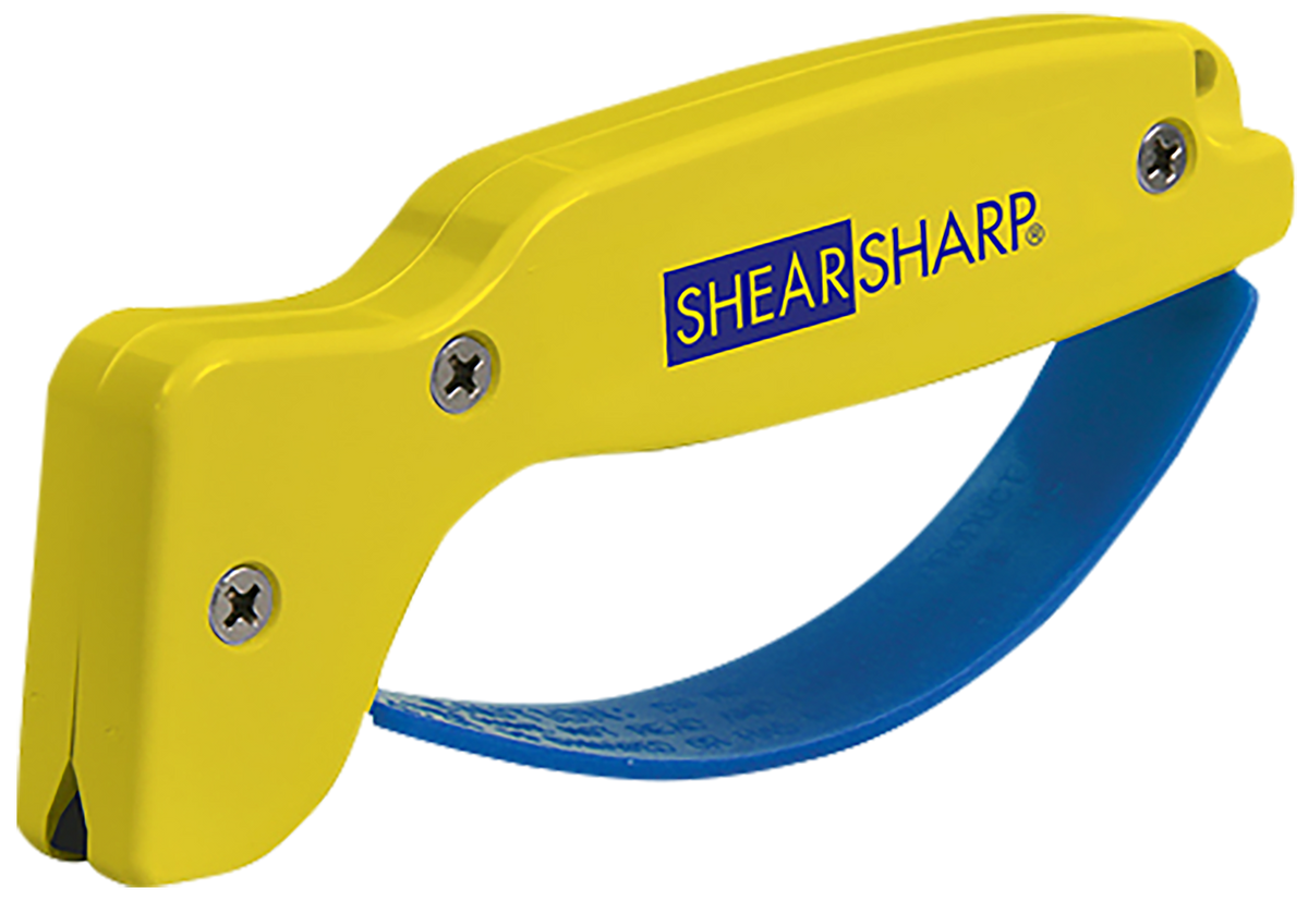 Accusharp 002C ShearSharp Scissors Sharpener Diamond Tungsten Carbide Yellow/Blue