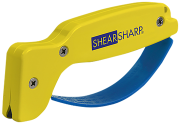 Accusharp 002C ShearSharp Scissors Sharpener Diamond Tungsten Carbide Yellow/Blue