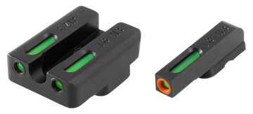 TruGlo TFX Pro CZ 75 Tritium & Fiber Optic Day/Night Sight Set - Black Nitride