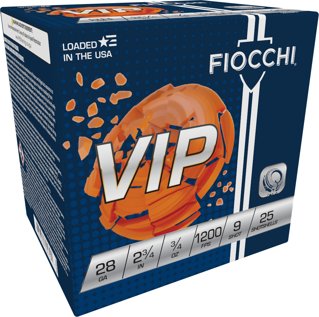 Fiocchi Exacta Target VIP 28 Gauge 2.75 3/4 oz #9 Shot 25 Rd - Box or Case
