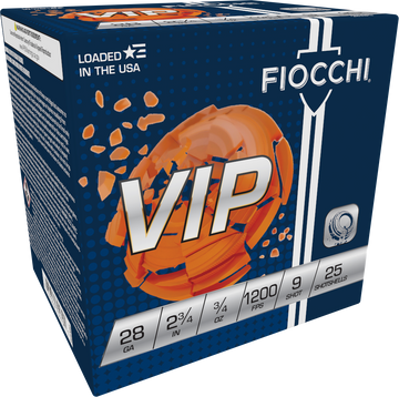 Fiocchi Exacta Target VIP 28 Gauge 2.75 3/4 oz #9 Shot 25 Rd - Box or Case