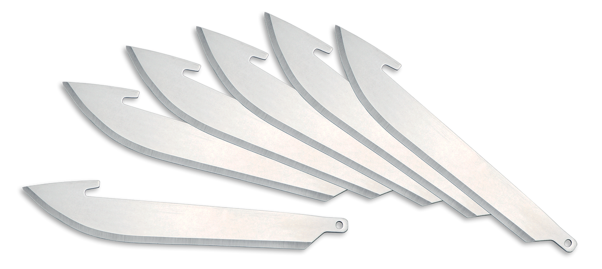 Outdoor Edge RazorLite 3" Drop Point Replacement Blades 420J2 SS - 6 Pack