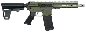 Great Lakes Firearms GL15 223 Wylde 7.50" 30+1 Semi-Auto AR-15 Pistol - OD Green Cerakote / Stainless, with Brace